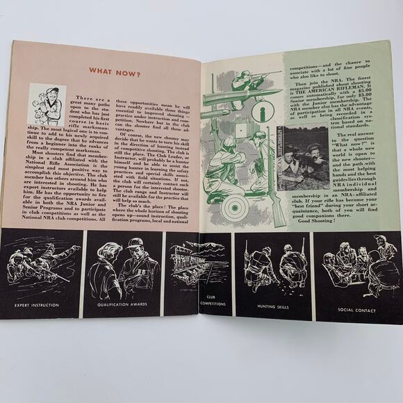 NRA National Rifle Association Basic Rifle Marksmanship Book 1960 Vintage - Picture 4 of 5